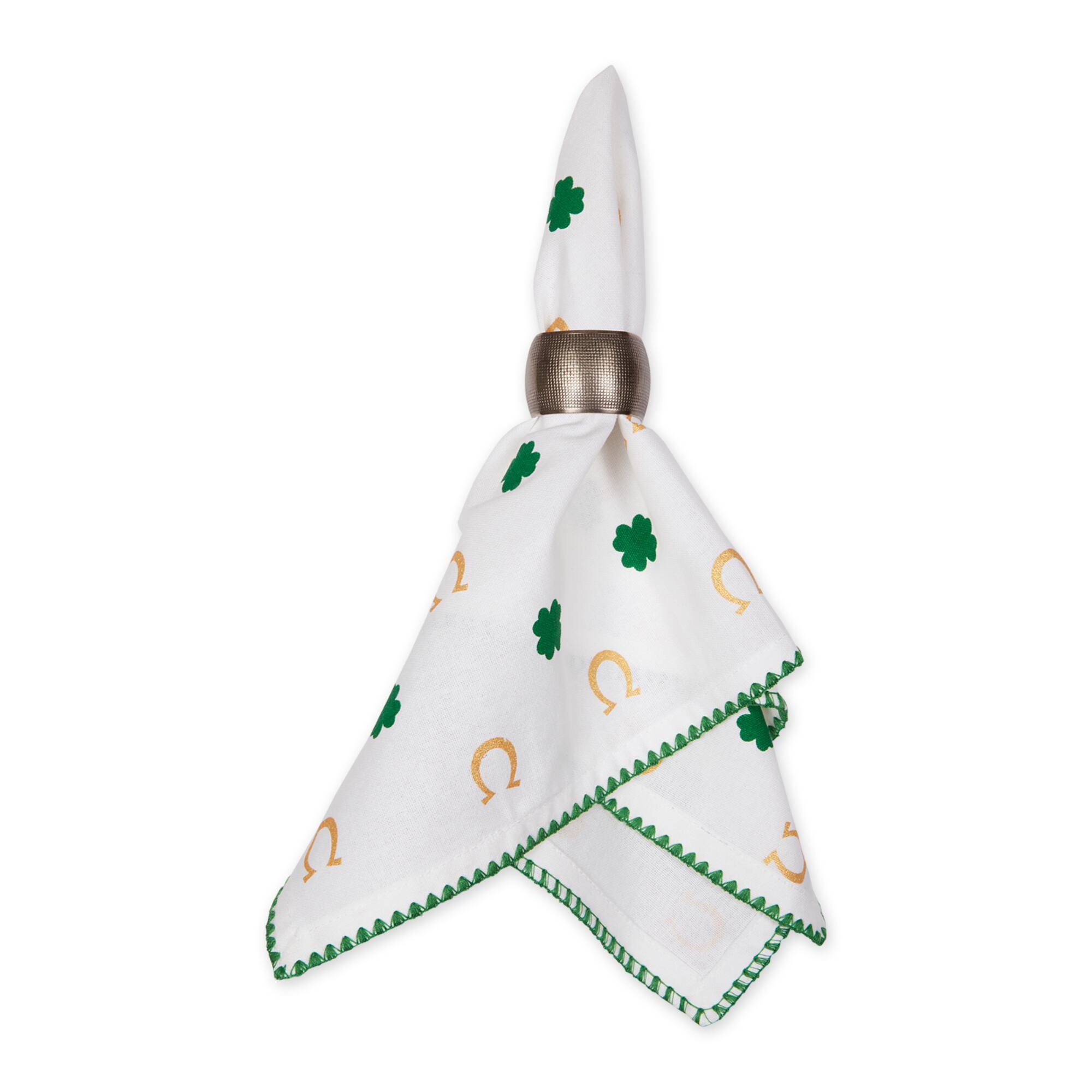 DII® Clover Horseshoe Printed Napkins, 4ct.